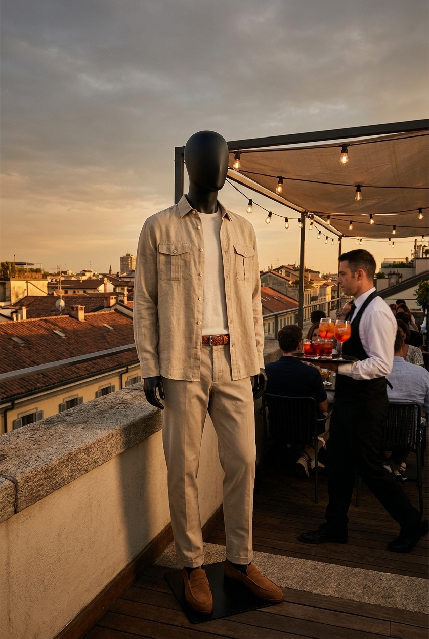 Dusk Unravelled, A tactile essay in linen and linen-cotton at the golden thresho